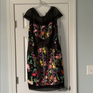 Tadashi Shoji Plus Anais Floral Lace dress